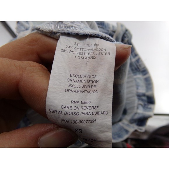 Jolt women's Jean skirt stripe white wash size XS - Picture 6 of 8